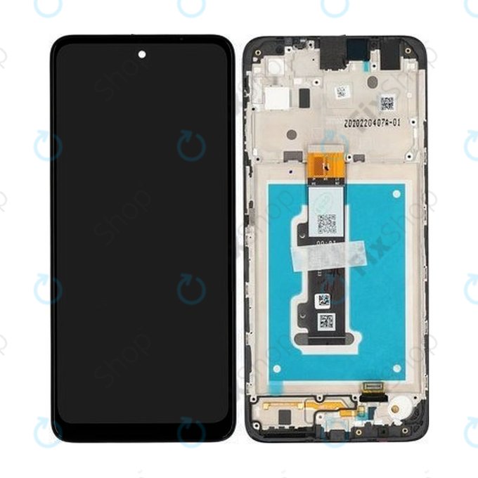 Motorola Moto E32 XT2227 - LCD Kijelző + Érintőüveg + Keret - 5D68C20684 Genuine Service Pack