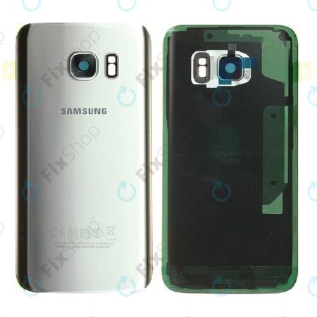 Samsung Galaxy S7 G930F - Akkumulátor Fedőlap (Silver) - GH82-11384B Genuine Service Pack