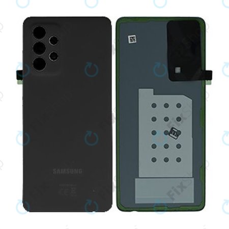 Samsung Galaxy A52 A525F, A526B - Akkumulátor Fedőlap (Awesome Black) - GH82-25427A Genuine Service Pack