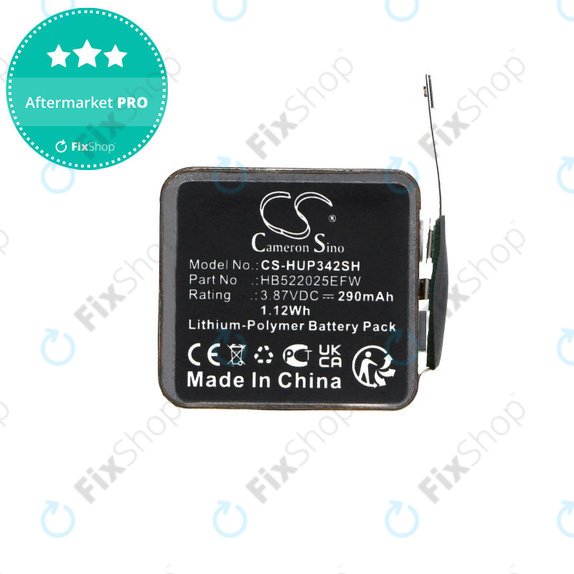 Akkumulátor Huawei Watch GT3 42mm, Watch GT3 Pro 42mm, 290mAh, Li-Pol, 3.87V, HB522025EFW, HQ