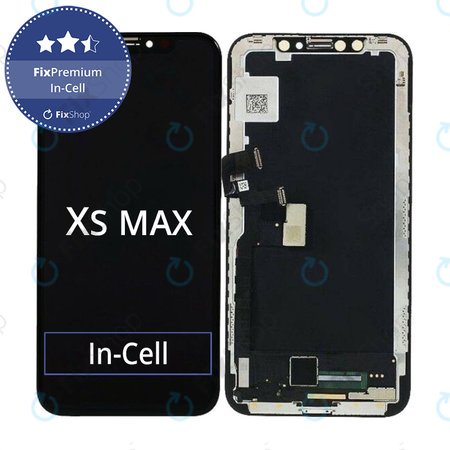 Apple iPhone XS Max - LCD Kijelző + Érintőüveg + Keret In-Cell FixPremium