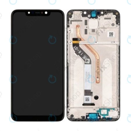 Xiaomi Pocophone F1 - LCD Kijelző - Érintőüveg + Rám - (Graphite Black) - 560610057033