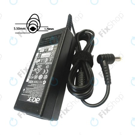 Töltő adapter, Acer, 77011067, 65W, 19V, Genuine Service Pack