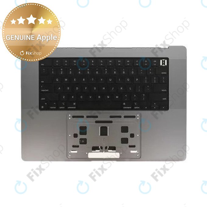 Felső billentyűzetkeret MacBook Pro 16" A2780 (2023), US billentyűzettel és akkumulátorral, Space Gray, 661-32189, Genuine Apple