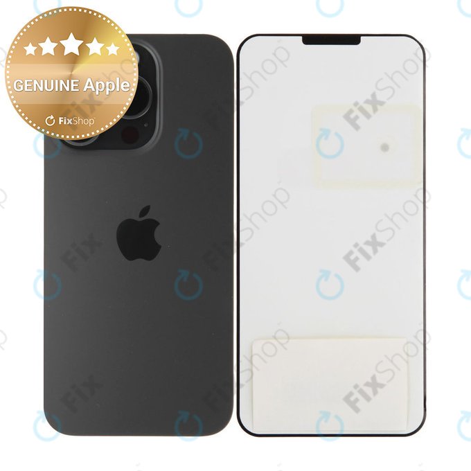 Hátsó Ház Üveg | iPhone 15 Pro | Black Titanium | 661-35700 | Genuine Apple