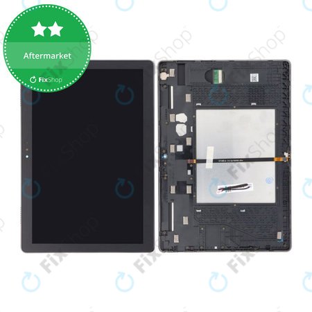 Lenovo Tab M10 TB-X605F, TB-X605N, TB-X605M - LCD Kijelző + Érintőüveg + Keret (Black) TFT