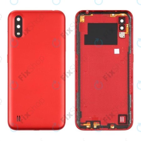 Samsung Galaxy A01 A015F - Akkumulátor Fedőlap (Red)