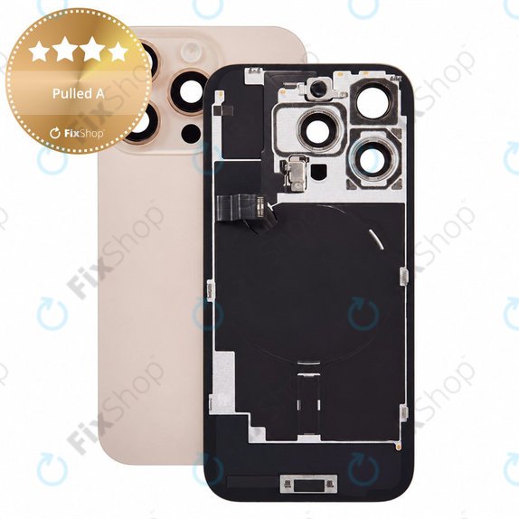 Hátsó ház üveg iPhone 16 Pro készülékhez, Desert Titanium, Pulled A