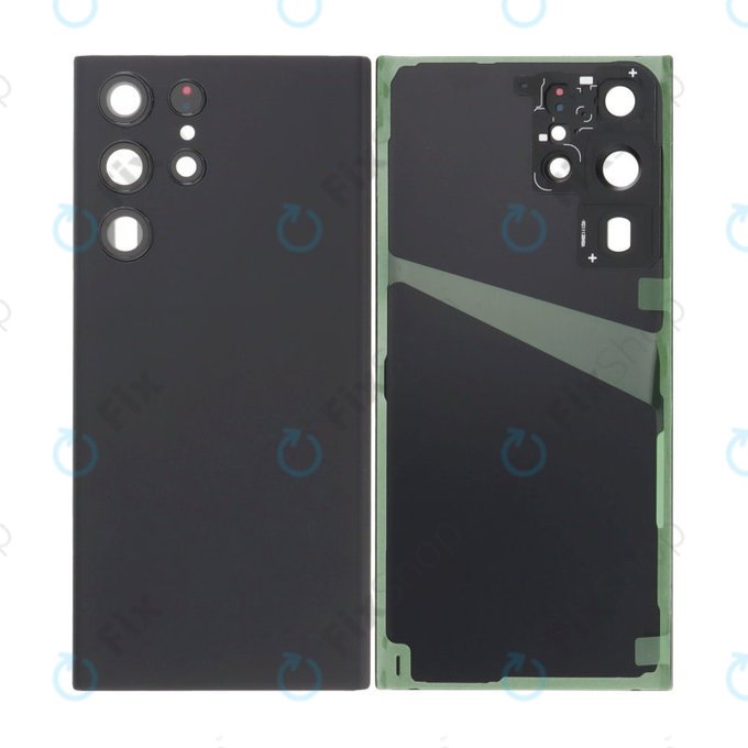 Samsung Galaxy S22 Ultra S908B - Akkumulátor Fedőlap Komplett (Phantom Black)