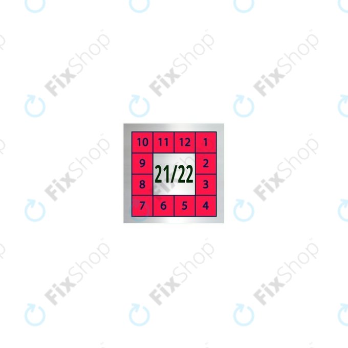 Biztonsági Matrica (5 x 5mm) - Piros - 100pcs