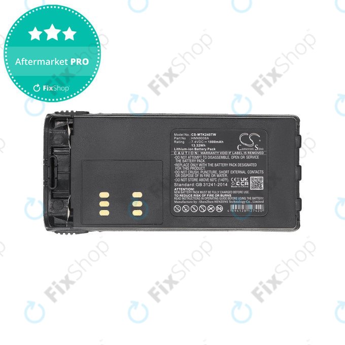 Akkumulátor Motorola MTX, GP, HT, 1800mAh, Li-Ion, 7.4V, HNN9008A, HQ