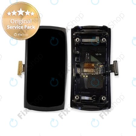 Samsung Gear Fit 2 SM-R360 - LCD Kijelző + Érintőüveg + Keret (Gray) - GH97-19001A, GH97-19201A Genuine Service Pack