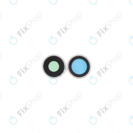 Apple iPhone 16, 16 Plus - Hátlapi Kamera Lencse Kerettel (White) - 2db