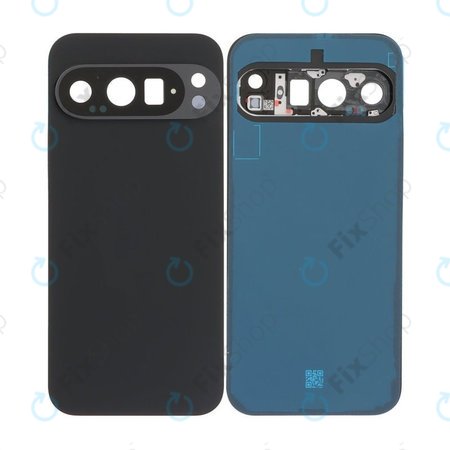 Google Pixel 9 Pro - Akkumulátor Fedőlap Komplett (Obsidian)