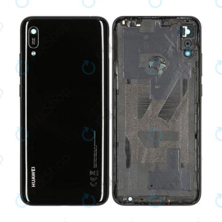 Huawei Y6 (2019) - Akkumulátor fedőlap (Midnight Black) - 02352LYH, 02352LYB, 02352QCC Genuine Service Pack