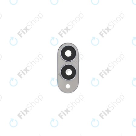 Samsung Galaxy S25 Edge - Hátlapi Kameralencse Üveg + Keret (Titanium Silver)