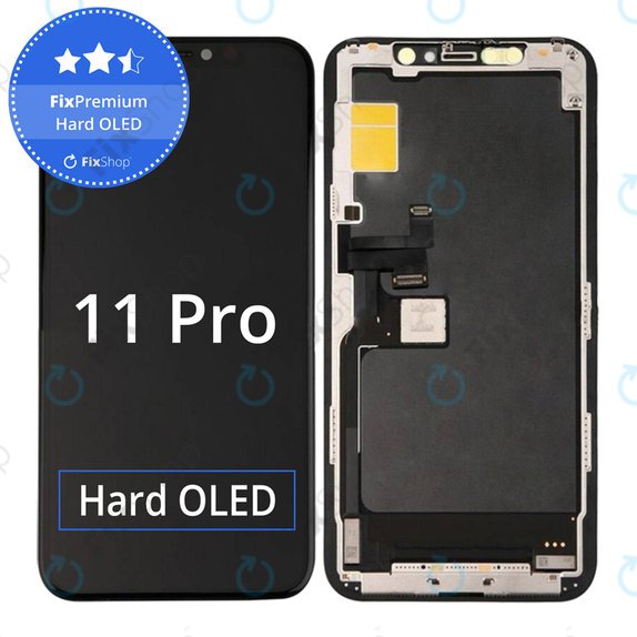 Kijelző Hard OLED iPhone 11 Pro, Érintőüveg kerettel, FixPremium
