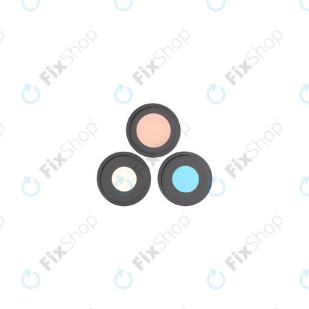 Apple iPhone 16 Pro, 16 Pro Max - Hátlapi Kamera Lencse Kerettel (Black Titanium) - 3db