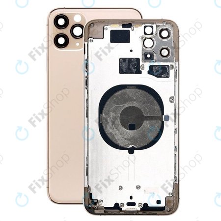 Apple iPhone 11 Pro Max - Hátsó Ház (Gold)