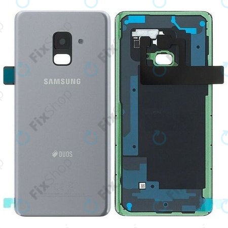 Samsung Galaxy A8 A530F (2018) - Akkumulátor Fedőlap (Orchid Grey) - GH82-15557B Genuine Service Pack