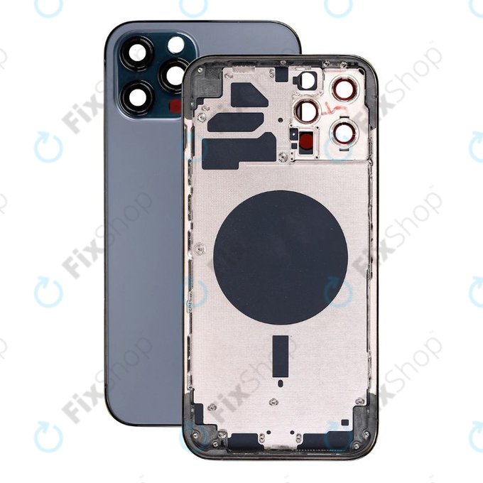 Apple iPhone 12 Pro Max - Hátsó Ház (Blue)