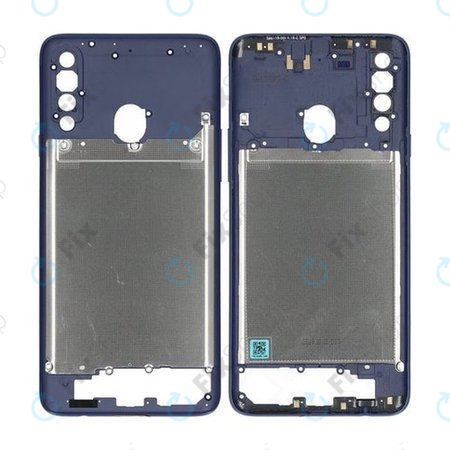 Samsung Galaxy A20s A207F - Középső Keret (Blue) - GH81-17791A Genuine Service Pack