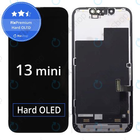 Apple iPhone 13 Mini - LCD Kijelző + Érintőüveg + Keret Hard OLED FixPremium