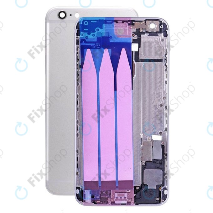 Apple iPhone 6 Plus - Hátsó Ház Apró Alkatrészekkel (Silver)