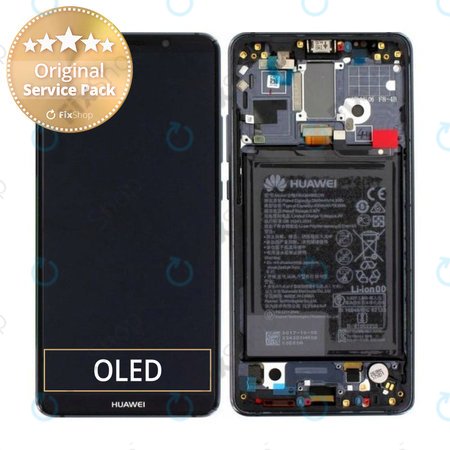 Huawei Mate 10 Pro - LCD Kijelző + Érintőüveg + Keret + Akkumulátor (Titanium Grey) - 02351RVN