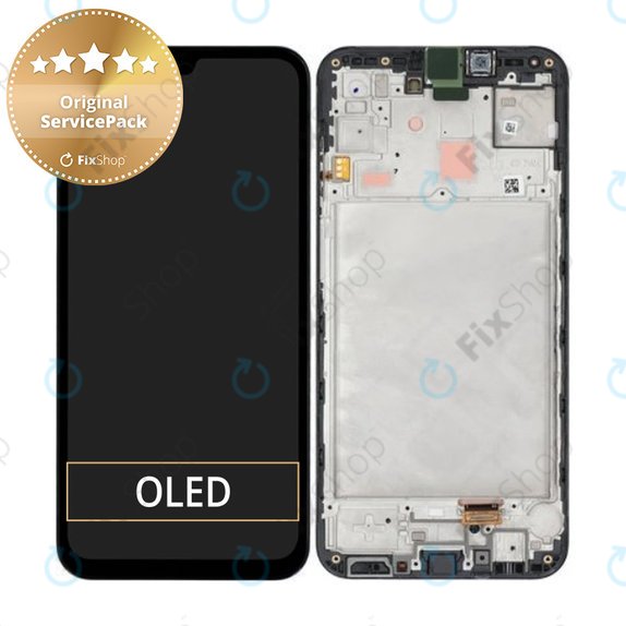 Samsung Galaxy A15 4G, A15 5G A155F, A156B - LCD Kijelző + Érintőüveg + Keret (Black) - GH82-33637A, GH82-33638A Genuine Service Pack