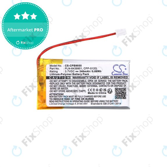Akkumulátor Plantronics, Avaya, 240mAh, Li-Pol, 3.7V, 65358-01, HQ