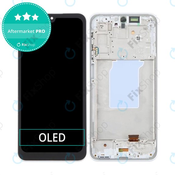 Samsung Galaxy A26 A266E - LCD Kijelző + Érintőüveg + Keret (White) OLED