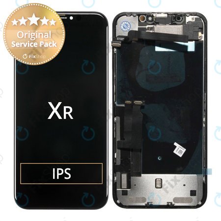 Apple iPhone XR - LCD Kijelző + Érintőüveg + Keret - 661-11232 Genuine Service Pack