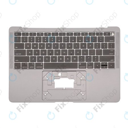 Apple MacBook Air 13" A1932 (2018 - 2019) - Felső Billentyűzet Keret + Billentyűzet US (Space Gray)