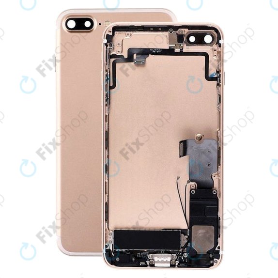 Apple iPhone 7 Plus - Hátsó Ház Apró Alkatrészekkel (Gold)