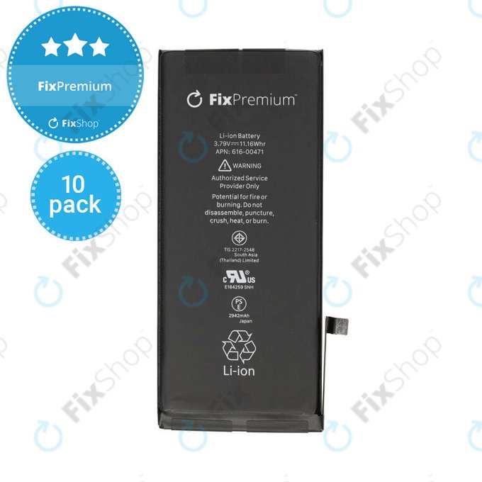 Apple iPhone XR - Akkumulátor 2942mAh FixPremium (10 Pack)