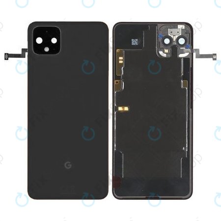 Google Pixel 4 XL - Akkumulátor Fedőlap (Just Black) - 20GC2BW0008 Genuine Service Pack