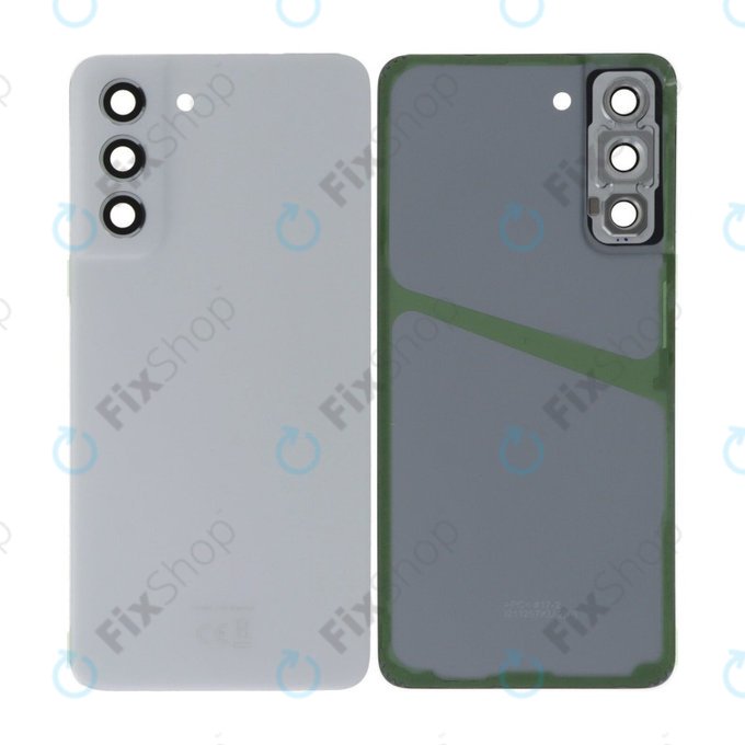 Samsung Galaxy S21 FE G990B - Akkumulátor Fedőlap Komplett (White)