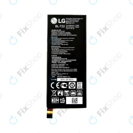 LG Zero H650E - Akkumulátor BL-T22 2050 mAh - AC63158201 Eredeti