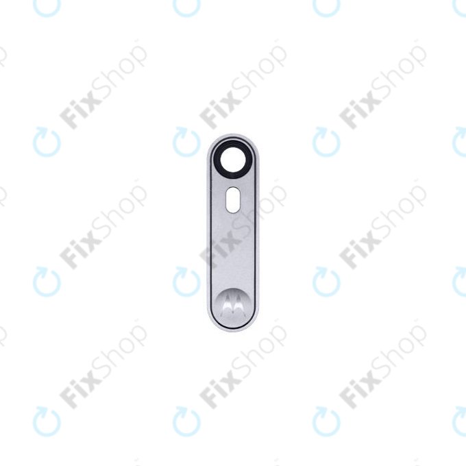 Motorola Moto X Style XT1572 - Hátlapi Kameralencse Üveg + Keret (Fehér)