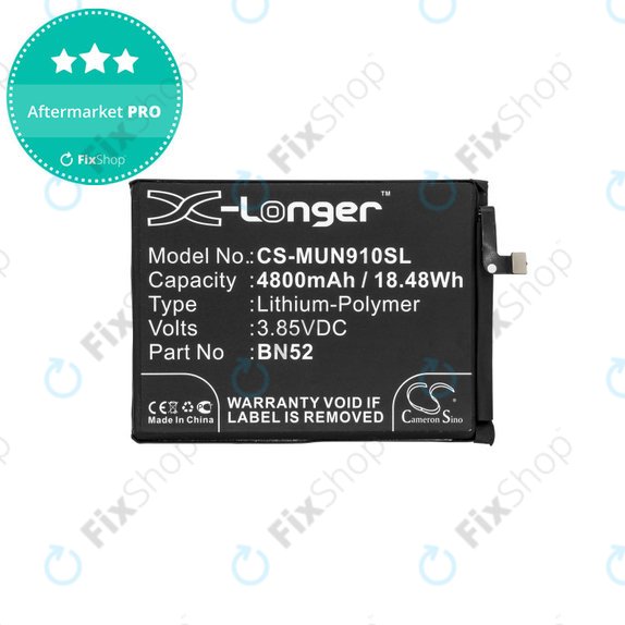 Xiaomi Redmi Note 9 Pro - Akkumulátor BN52 4800mAh HQ