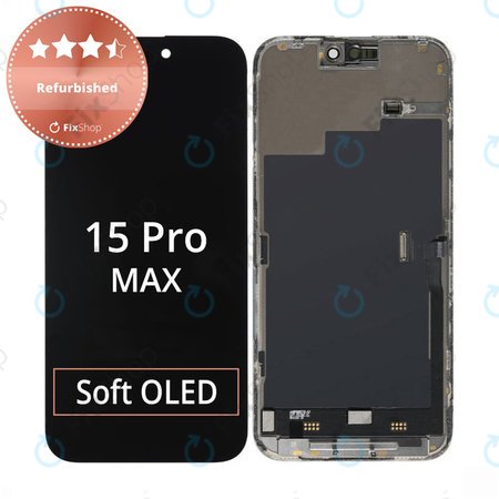 Apple iPhone 15 Pro Max - LCD Kijelző + Érintőüveg + Keret Refurbished