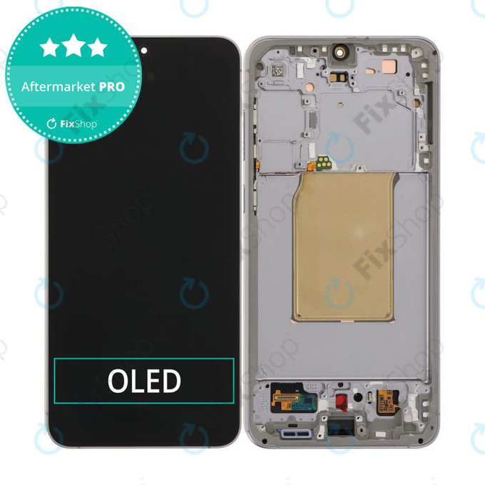 Samsung Galaxy S25 FE - LCD Kijelző + Érintőüveg + Keret (Jetblack) OLED