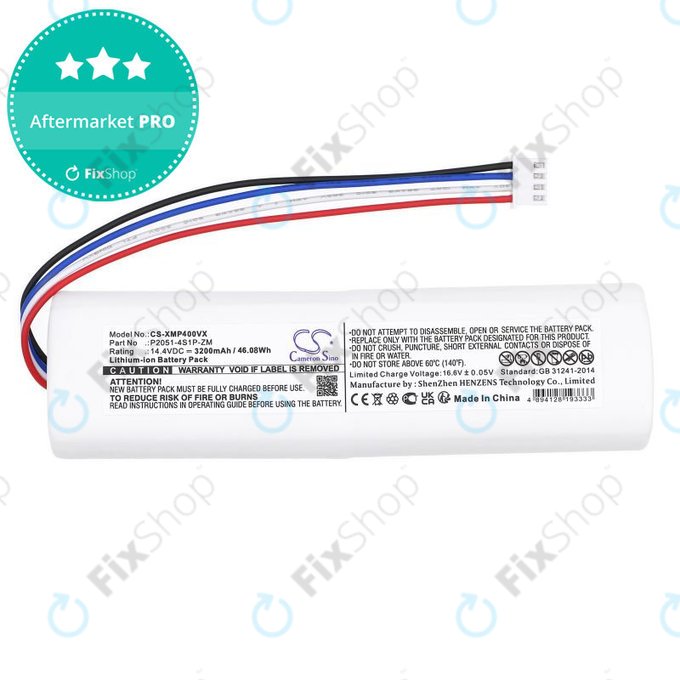 Akkumulátor Xiaomi Mi Robot Vacuum Mop 2, Mijia Sweeping Vacuum Cleaner 2C, 3200mAh, Li-Ion, 14.4V, P2051-4S1P-ZM, HQ