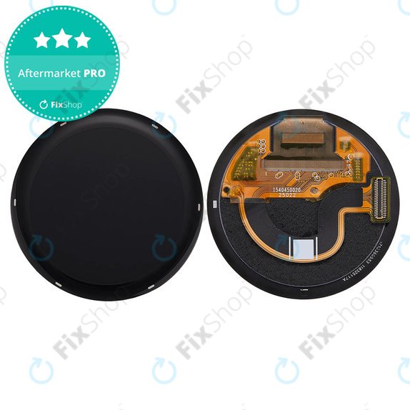 OLED kijelző + érintőüveg keret nélkül (Black) Garmin Active 5 részére
