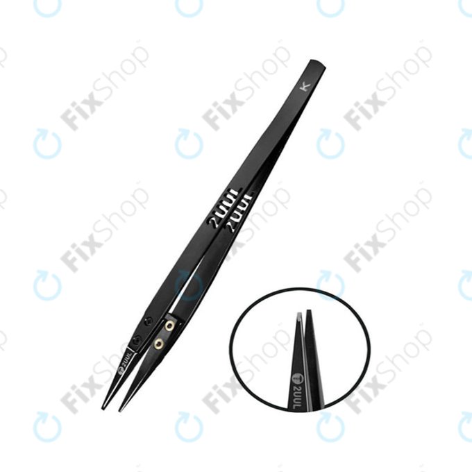 ESD-biztos csipesz, lapos kerámia heggyel, 2UUL TW32