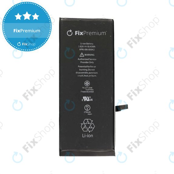 Akkumulátor iPhone 6S Plus, 2750mAh, FixPremium