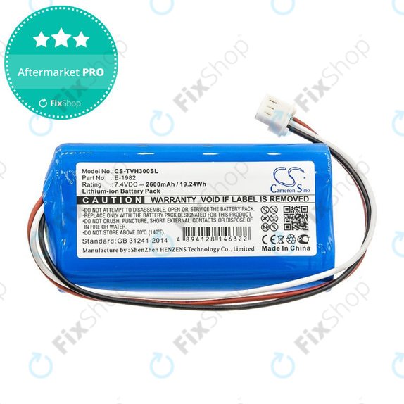 Akkumulátor Televes H30FLEX, 2600mAh, Li-Ion, 7.4V, E-1982, HQ