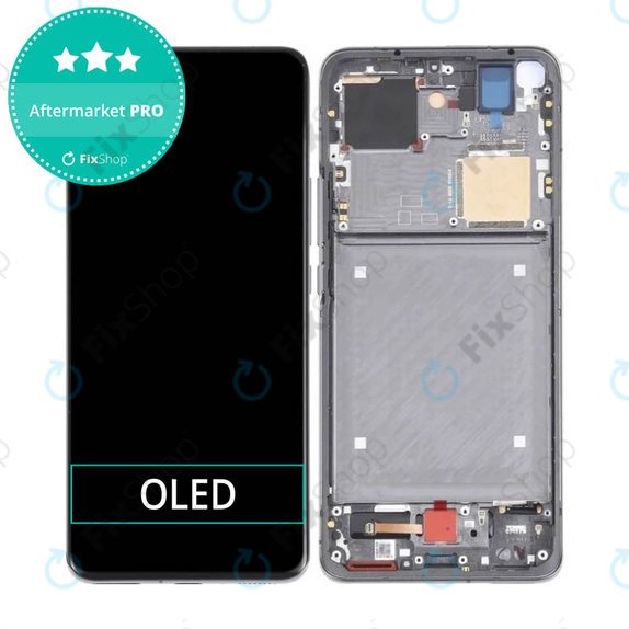 Xiaomi Mi 11 Ultra - LCD Kijelző + Érintőüveg + Keret (Ceramic Black) OLED