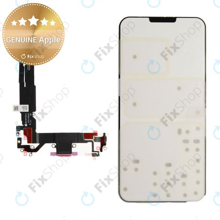 Töltő Csatlakozó + Flex Kábel | iPhone 16 | Pink | 923-11224 | Genuine Apple